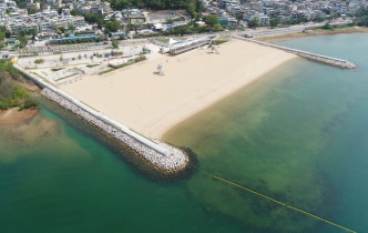 大埔龍尾泳灘是香港首個由政府興建的人造泳灘。資料圖片