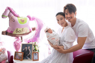 上個月16日，楊怡剖腹誕下B女「小珍珠」。