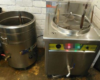 兩台煮麵爐也是用煤氣。網圖