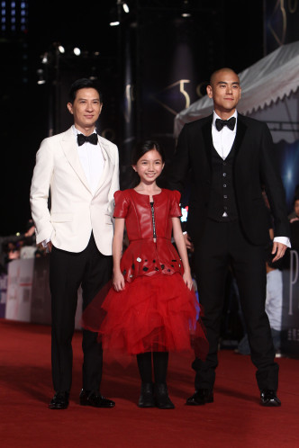 2013年，张家辉、童星李馨巧及彭于晏出席台湾金马奖。