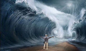 有網民嘲諷「摩西分紅海」。巴打絲打 Facebook Club圖片