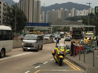 龍翔道七人車甩轆。胡志健‎圖片