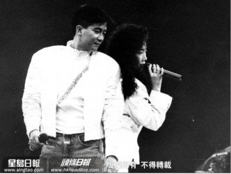 陳百強與林憶蓮曾有合唱作品。資料圖片