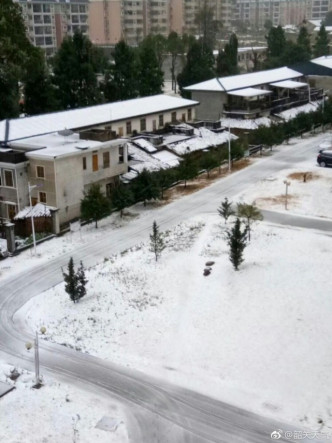 南嶺國家森林公園雪景圖。