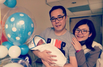 靜茹2014年誕下兒子。微博