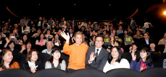郭富城与导演黄庆勲出席《麦路人》特别场及分享会，全场爆满。