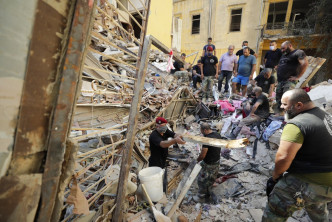 貝魯特大爆炸後滿目瘡痍。AP圖片