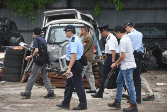 警方到场调查。徐裕民摄