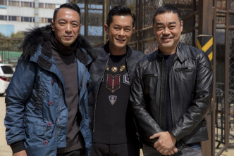 有傳劉青雲跟古天樂（中）及郭富城於疫情後為新片《掃毒3》開工。