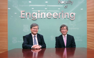 创新制衣技术研发中心总监田之楠教授 (左) 与副总监小菅一弘教授。港大提供