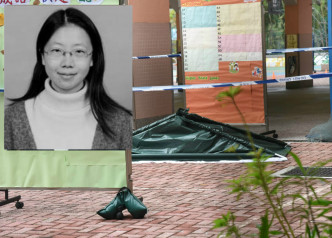 女教师林丽棠（小图）在学校堕楼身亡。资料图片