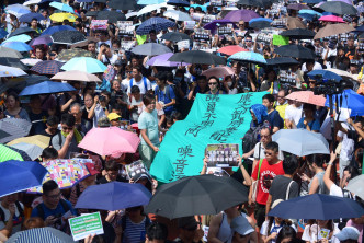 大批市民参与「光复屯门公园」行动。