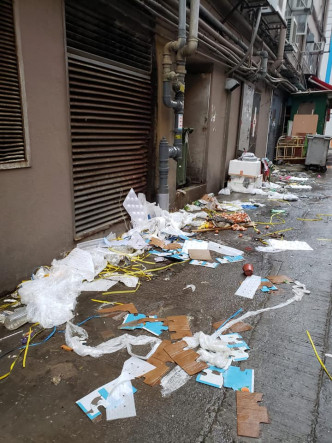 街市後巷環境。相片來源：劉貴梅 Facebook 專頁