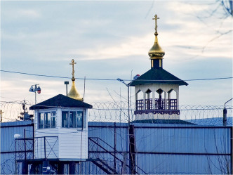 納瓦爾尼被困於首都莫斯科以東一百公里外的一座監獄。AP資料圖片