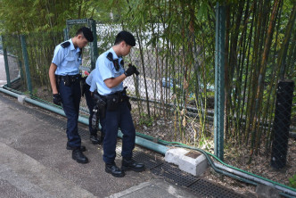 警方进行地毯式搜索。杨伟亨摄