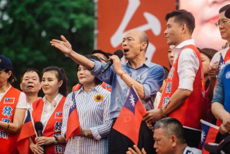 韩国瑜上周六出席台北造势大会。网上图片