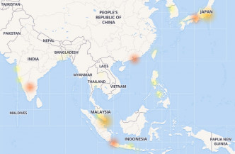 亞洲區情況相對輕微。網上圖片