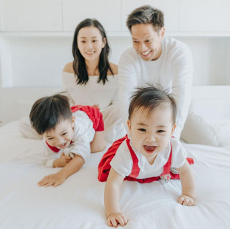 楊愛瑾與老公郭永淳育有一子Luken及一女Emma。