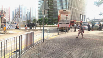 巴士被困太子道东。Facebook香港公共交通智库图片