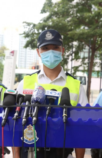 西九龍特別交通調查第一隊高級督察陳胡鴻交代致命交通意外詳情。 林思明攝