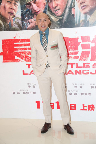 林導日前在港出席《長津湖》首映禮，對於電影成績感欣喜。
