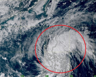 熱帶低氣壓會逐漸增強。香港天文台圖片