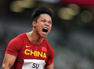 國家隊蘇炳添百米跑以9.83秒破亞洲紀錄。資料圖片