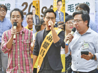 連桷璋（左）、胡耀昌（中）和林名溢（右）先後宣布辭職。資料圖片
