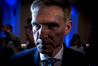 丹麥人民黨領袖圖勒森。　AP圖片