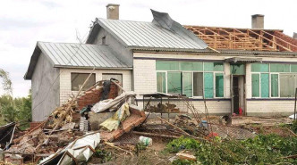 房屋受損。網上圖片