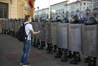  白俄羅斯的反政府示威持續。AP