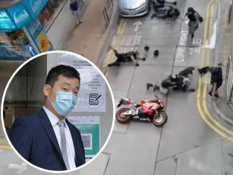 证人吴太盛(小图)不同意被告驾车撞向警员属于「意外」。