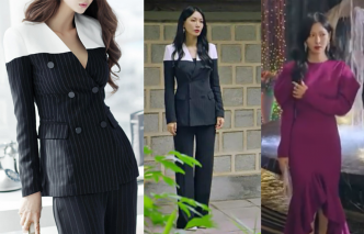 另一經常在劇中出現在金素研身上的衣裝，出自韓國時裝品牌Dint的手筆。品牌創立於2009年，以華麗風格與獨特的設計，將女士獨特的魅力表露無遺，成功抓緊外界的視綫。劇中金素妍穿着多款的品牌出品，其中拼色條紋西裝外套與長褲，展現中性的型魅；另一襲紫色Ruffles Dress襯以鑽飾及白色高跟鞋，高貴又具女性味。