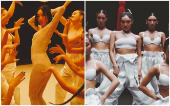 华莎新歌MV造型破格，著透视紧身衣跳舞。