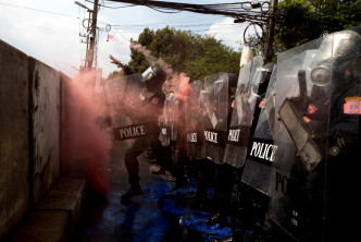 泰國爆發嚴重警民衝突。AP