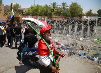 伊朗再有反政府示威。AP
