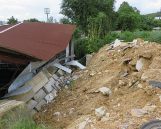去年8月2日，元朗大棠山道发生山泥倾泻。