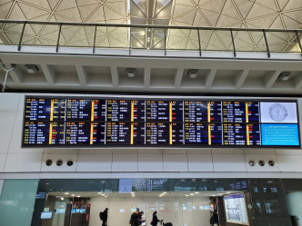 多班飞往南韩大邱航班取消。