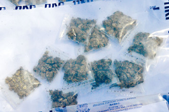 警方檢獲大麻毒品。