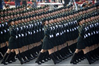 天安門廣場將鳴放禮砲70響，象徵中國成立70周年。AP