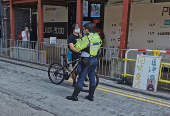 警方严厉打击单车违例事项。 警方图片