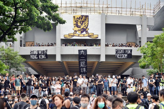 9月2日中大學生發動罷課。資料圖片