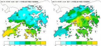 2013年5月25日早上的大雨（图一）。香港天文台fb专页