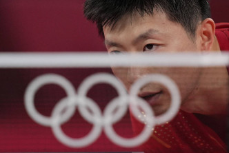 男乒決賽是中國球手對決。 AP