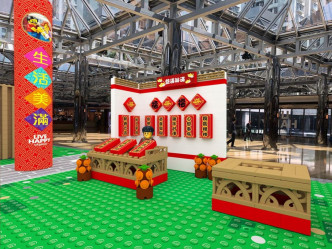 LEGO花市(一)。