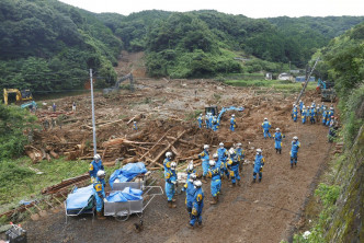 熊本多處山泥傾瀉。AP圖片