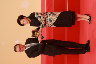 汪阿姐日前获TVB颁「50年金禧服务大奖」。