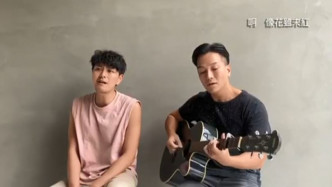 蕭正楠和區永權（右）即興Jam了一首張學友嘅經典歌曲《李香蘭》。