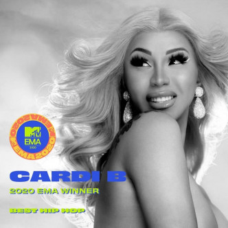 饒舌天后Cardi B奪「最佳Hip Hop歌手」。