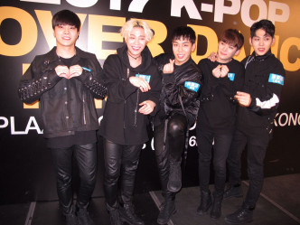 左起：Lex、Euijin、High Top、Sungmin、Ron